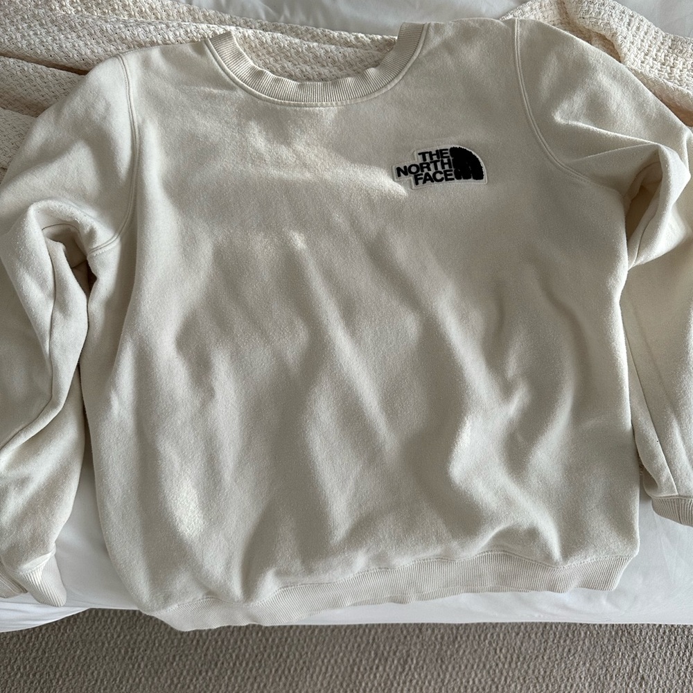 North Face Cream Color Sweatshirt